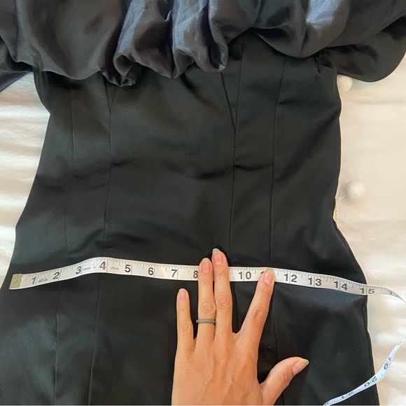 Off the shoulder puff + ruffle sleeve LBD - Picture 7 of 14